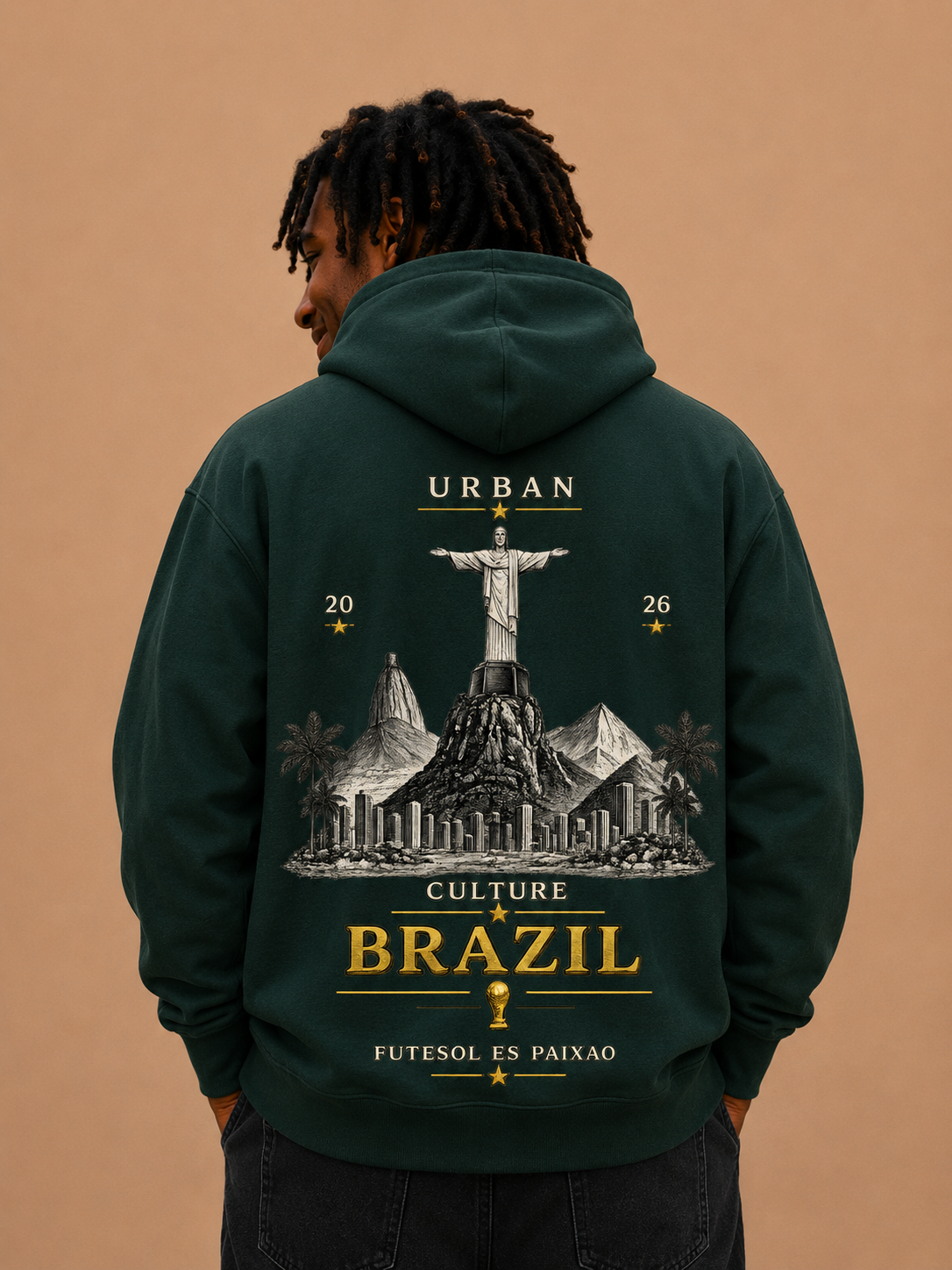 Brazil Heritage Hoodie - Alpine Green