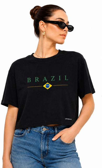 Brazil Cropped Tee
