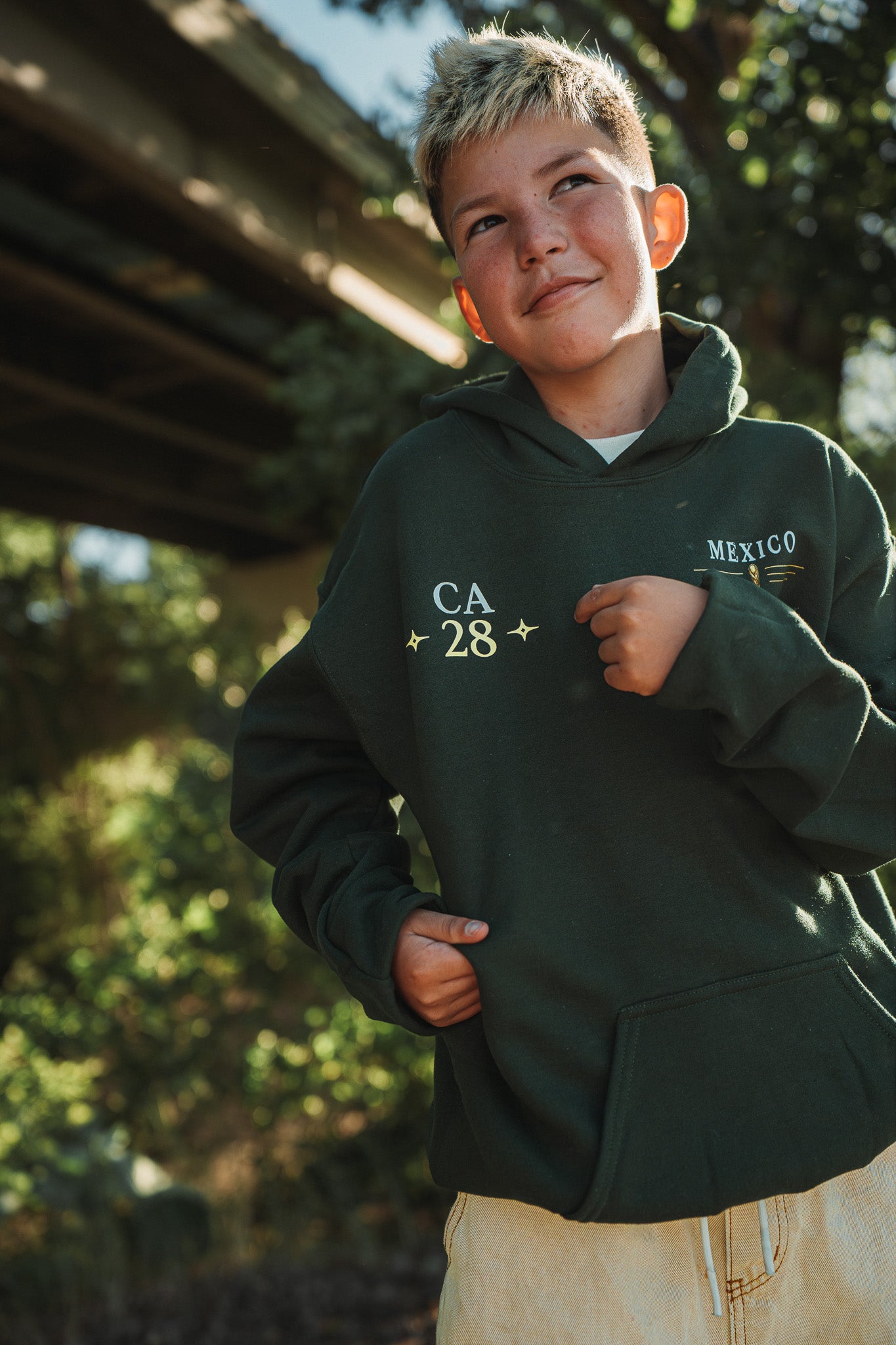 Mexico Heritage Youth Hoodie - – Custom Initials & Number