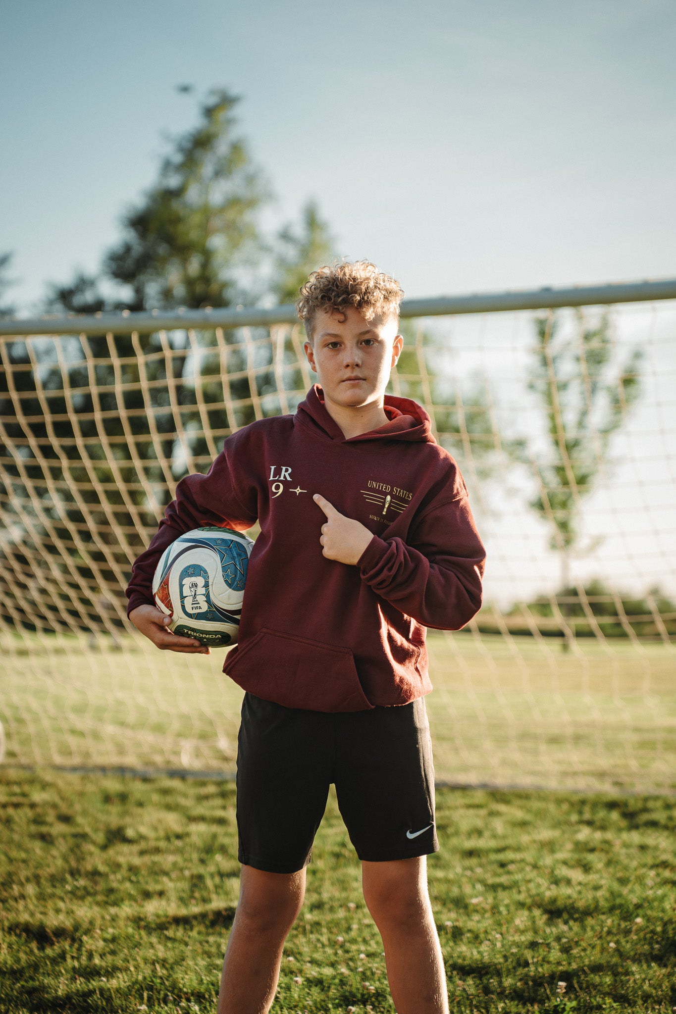 USA Heritage Youth Hoodie - Custom Initials & Number
