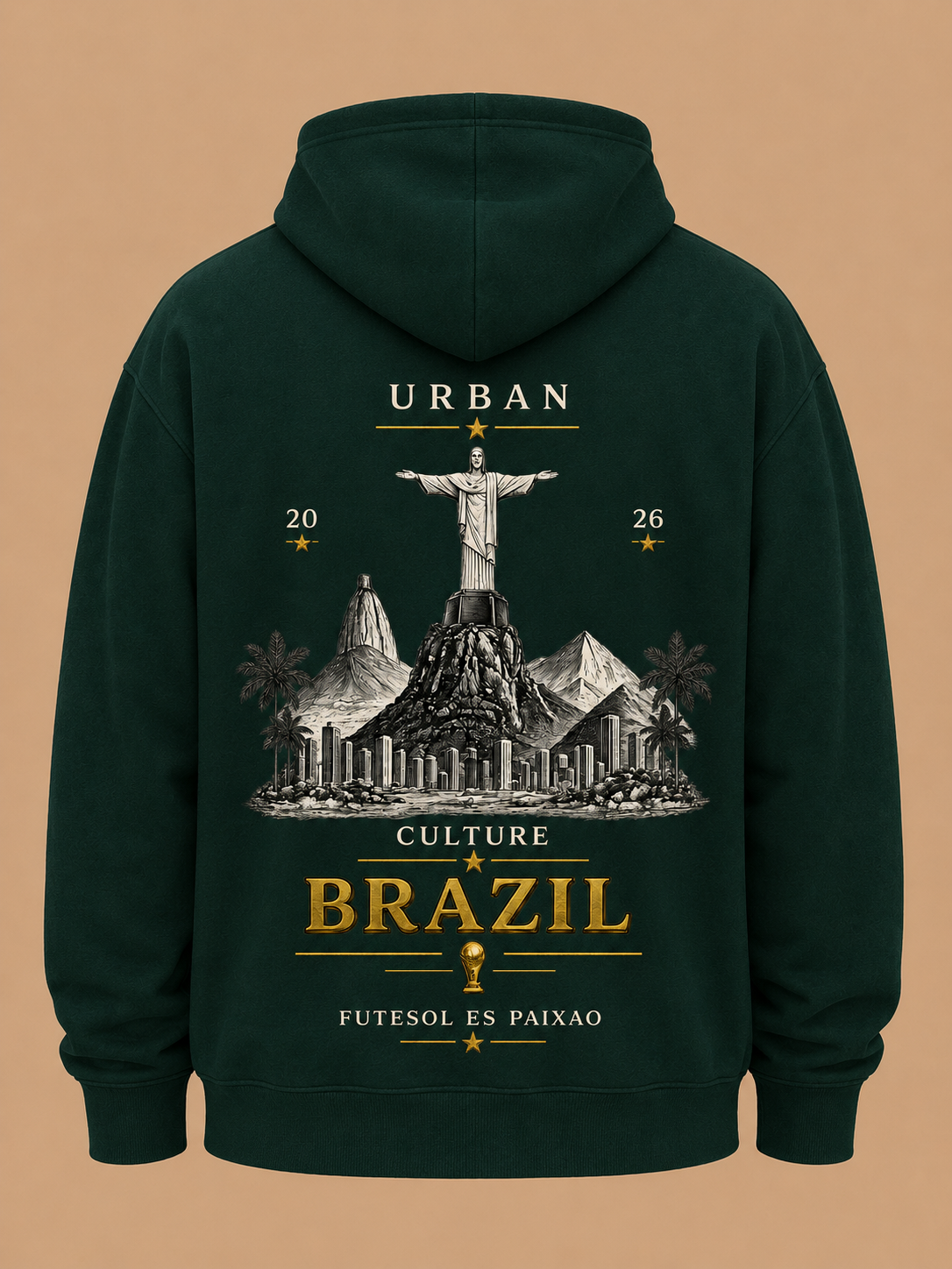 Brazil Heritage Hoodie - Alpine Green